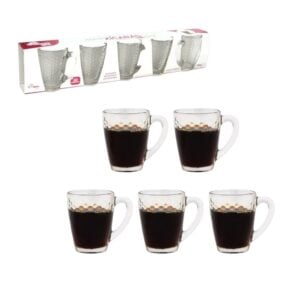 JG.XÍCARAS DE VIDRO P/CAFÉ 90ML PRINCE HONEY C/5 (6JGS)-INGA