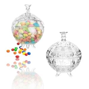 BOMBONIERE DE VIDRO ATHENA 850ML (6PÇS)-INGA