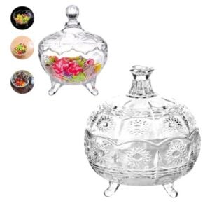 BOMBONIERE DE VIDRO BOHEMIA 390ML (6PÇS)-INGA