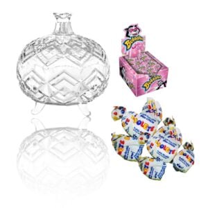 BOMBONIERE DE VIDRO SAMANTHA 390ML (6PÇS)-INGA
