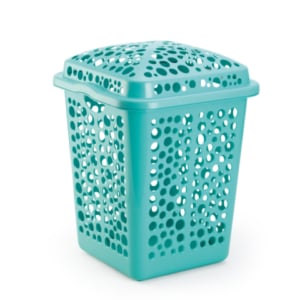 CESTO TELADO MAX 80LTS VERDE (3PÇS)-INJEPLASTEC