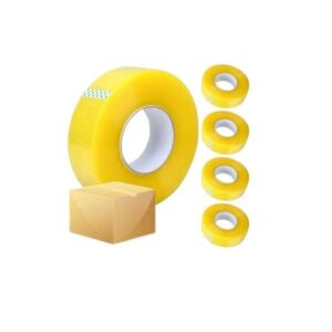 FITA ADESIVA PLÁSTICO TRANSP. 45CMX45M (CX72PÇS)-CAERUS