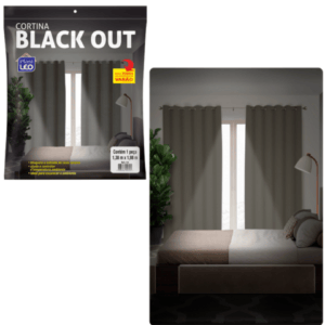 CORTINA BLACKOUT VARÃO 1 PEÇA (3PÇS)-PLASTLEO