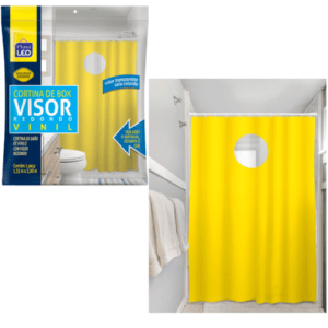 CORTINA BOX VINIL LISA VISOR REDONDO1,35X2,00M (6PÇS)-PLASTLÉO