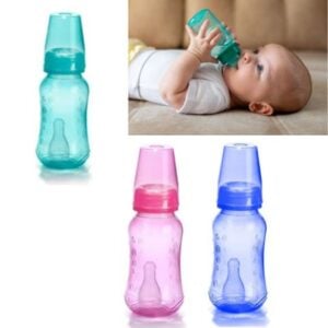 MAMADEIRA PP SUPER HIGIÊNICA COLOR 150ML BICO PVC (24PÇS)-NEW BABY