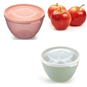 BOWL G C/TAMPA HERMÉTICA 3500ML COLORIDA (6PÇS)-PLÁSTICOS RAINHA