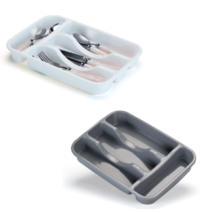 PORTA TALHER C/4 DIVISÓRIAS (12PÇS)-PLÁSTICOS RAINHA