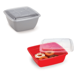 CONTAINER VERSÁTIL QUADRADO 3LTS COLOR (24PÇS)-PLÁSTICOS RAINHA