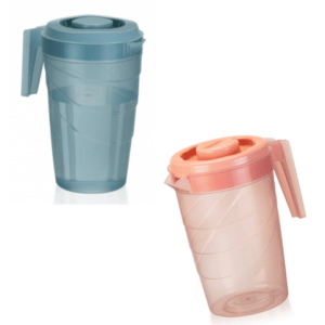 JARRA 3,7LTS C/TAMPA COLORIDA (6PÇS)-PLÁSTICOS RAINHA