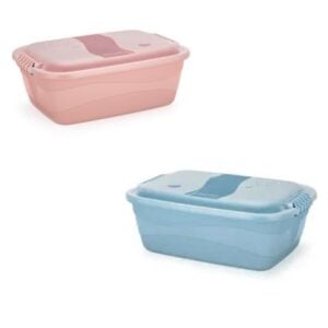 CONTAINER ORGANIZADOR 10LTS BAIXO COLOR (12PÇS)-PLÁSTICOS RAINHA