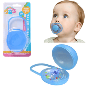 PORTA CHUPETA AZUL (12PÇS)-NEW BABY