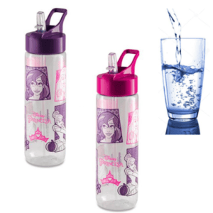 GARRAFA SQUEEZE PET PRINCESAS FLIP TOP 700ML (12PÇS)-PLASDURAN