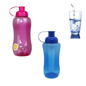 GARRAFA SQUEEZE PET ESP.FRESH C/TUBO GELO 550ML (12PÇS)-PLASDURAN