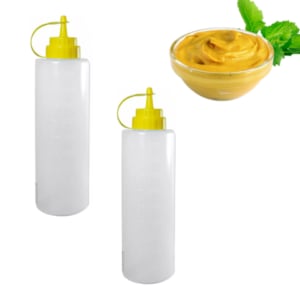 BISNAGA PROFISSIONAL LISA MOSTARDA 600ML (12PÇS)-PLASDURAN