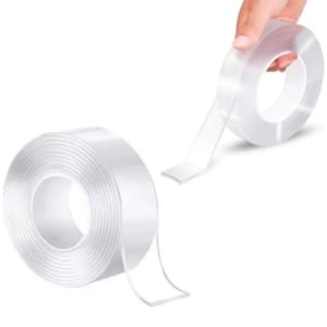 FITA DUPLA FACE AUTOADESIVA DE PLÁSTICO 3MX20MM ATÉ 4000G (12PÇS)-CAERUS