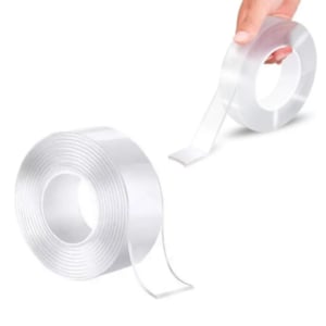 FITA DUPLA FACE AUTOADESIVA DE PLÁSTICO 2X30MM ATÉ 5500G (12PÇS)-CAERUS