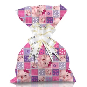SAQ.P/PRESENTE 58X89 C/25UN LITTLE CAT-GALA