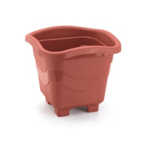 VASO QUADRADO GRANDE TELHA 10LTS (6PÇS)-INJEPLASTEC