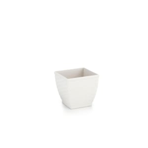 VASO CACHEPO RATTAN M3 QUAD.BRANCO (12PÇS)-INJEPLASTEC