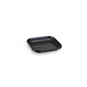 PRATO VASO QUADRADO MINI PRETO (12PÇS)-INJEPLASTEC