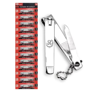 CORTADOR DE UNHA 3″ GRANDE C/12 (3CART)-SQ QUALIDADE
