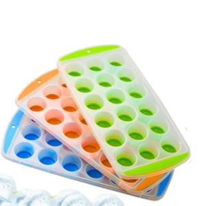 FORMA DE GELO FUNDO SILICONE DECORADO (12PÇS)-FWB