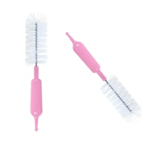 ESCOVA MULTIFUNCIONAL LIMPA BICO E MAMADEIRA ROSA (24PÇS)-NEW BABY