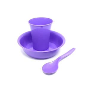 KIT INFANTIL 3PÇS (TIGELA+COPO+COLHER) (12KITS)-MEGAPLAST