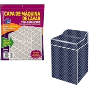 CAPA DE MÁQUINA DE LAVAR VINIL ESTAMPADA GG (6PÇS)-PLASTLEO