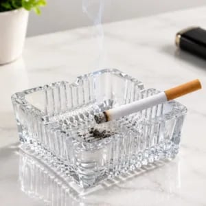 CINZEIRO QUADRADO ONDULADO 10.5CM  (12PÇS)-TOP