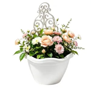 VASO ARANDELA MÁRMORE 2,6LTS (12PÇS)-INJEPLASTEC