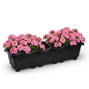 JARDINEIRA EXTRA G PRETA 17LTS (6PÇS)-INJEPLASTEC
