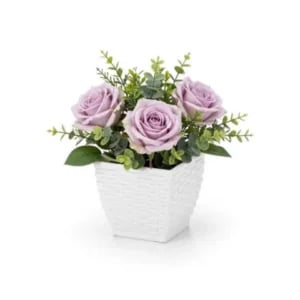 VASO CACHEPO RATTAN M3 QUAD.BRANCO (12PÇS)-INJEPLASTEC