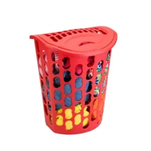 CESTO TELADO RETANGULAR 40LTS VERMELHO (6PÇS)-INJEPLASTEC