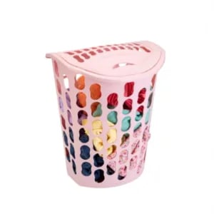CESTO TELADO RETANGULAR 40LTS ROSA (6PÇS)-INJEPLASTEC