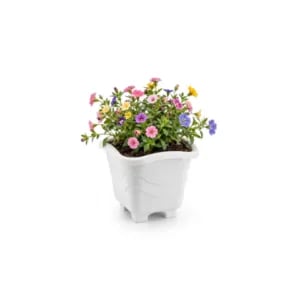 VASO QUADRADO MINI MÁRMORE 0,55LTS (12PÇS)-INJEPLASTEC