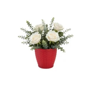 VASO RATTAN M2 RED.COLOR (12PÇS)-INJEPLASTEC