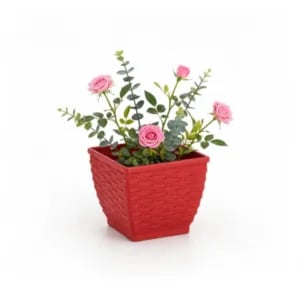 VASO CACHEPO RATTAN M2 QUAD.COLOR (12PÇS)-INJEPLASTEC