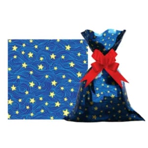 SAQ. P/PRESENTE 25X35 C/50UN GOLD STAR METALIZADO-GALA
