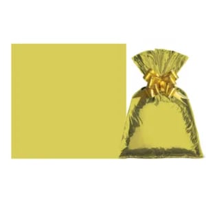 SAQ. P/PRES.25X35 C/50UN LISO OURO METALIZADO-GALA