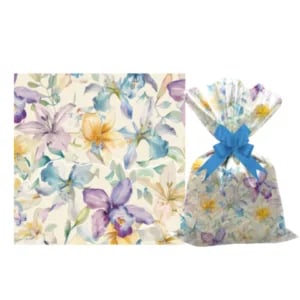 SAQ. P/PRESENTE 30X45 C/50UN BRISA FLORAL PEROLADO-GALA