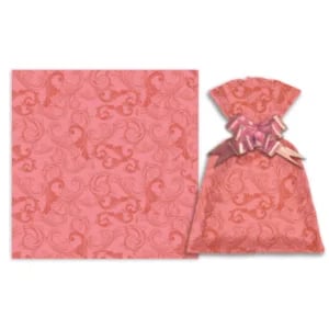 SAQ. P/PRESENTE 35X53 C/50UN VELVET MAGENTA METALIZADO-GALA