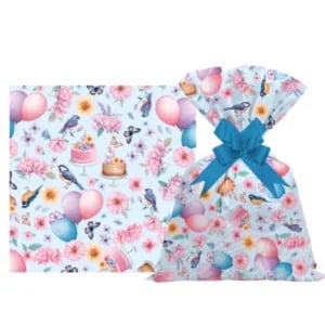 SAQ. P/PRESENTE 43X59 C/50UN BLUE BIRD PEROLADO-GALA