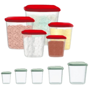 KIT QUADRADO PARA MANTIMENTOS 5PÇS (3KITS)-UNINJET