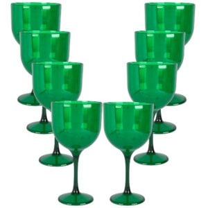 TAÇA GIN 500ML VERDE ESCURO (12PÇS)-OLDANIPLAST