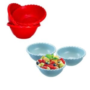 CJ.3 SALADEIRAS P/SOBREMESA 400ML (24CJS)-PLÁSTICOS RAINHA