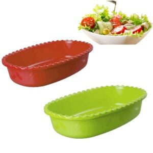SALADEIRA OVAL DECORADA 3,4LTS (12PÇS)-NOVA ERA