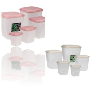 CJ.MANTIMENTOS 5PÇS TRANSPARENTE (6KITS)-INPLAST