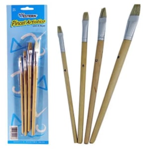 PINCÉIS ARTISTICOS C/4 (12PÇS)-WESTERN