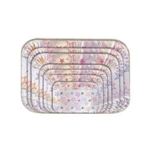 BANDEJA LAMINADA ESTRELINHA N°40 34x44cm (12 PÇs) – FESTACAMP [212T]